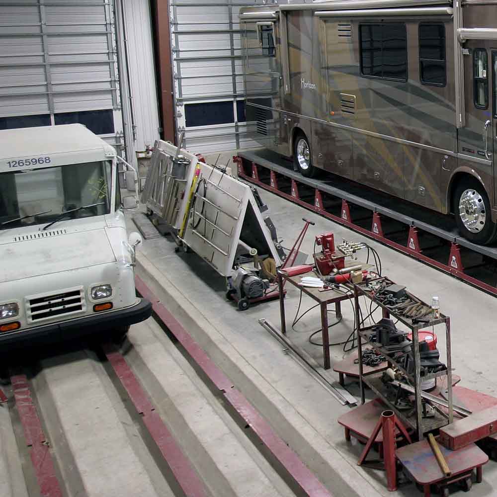 apb-usps-vehicle-in-repair-bay USPS Vehicle in Repair Bay | Aguirrie Paint & Body